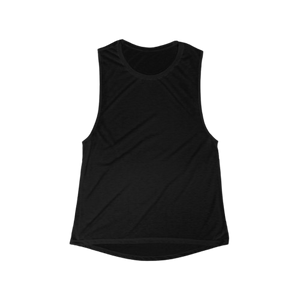 Women's Flowy Scoop Muscle Tank — Lightweight Casual Workout Top