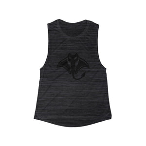 Women's Flowy Scoop Muscle Tank — Lightweight Casual Workout Top
